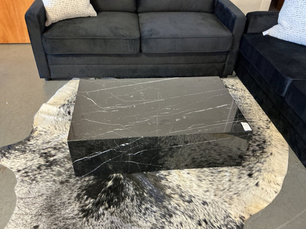 Ashley Furniture Single Coffee Table - Faux Black Marble