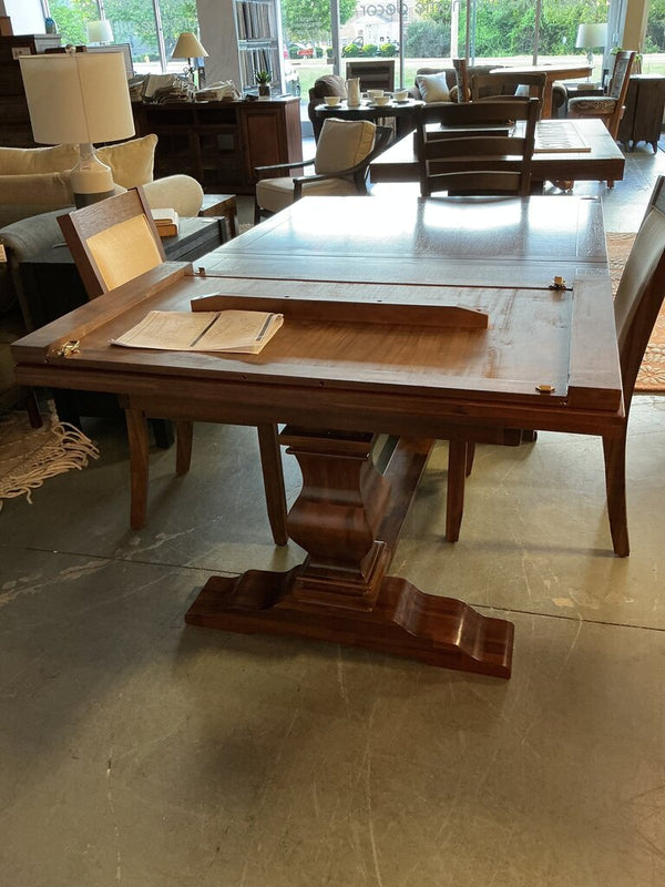 Solenne Removable Leaf Solid Wood Dining Table/Morriston Table Base
