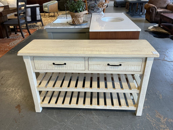 White Washed Sofa Table