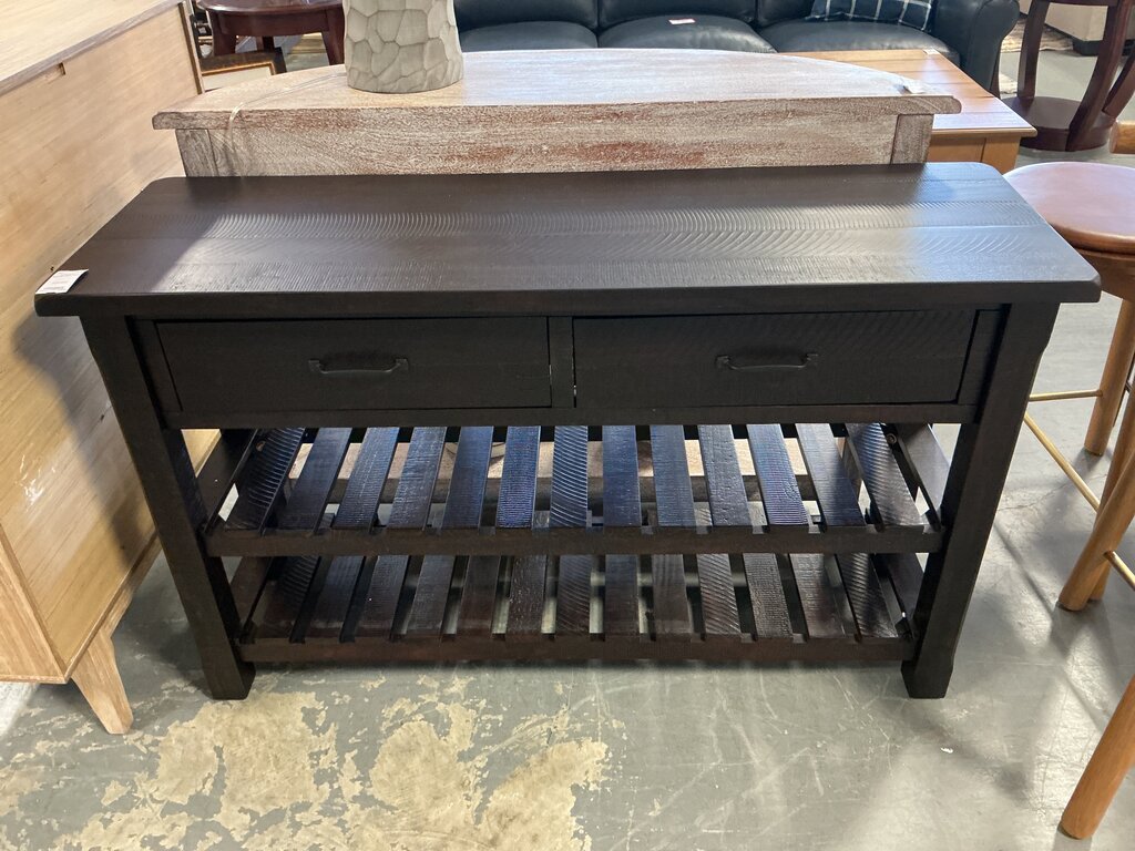 Espresso Sofa Table