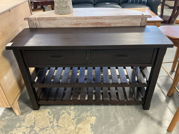 Espresso Sofa Table