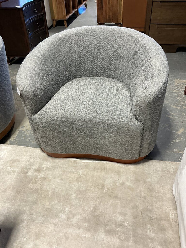 Alva Swivel Armchair- GREY