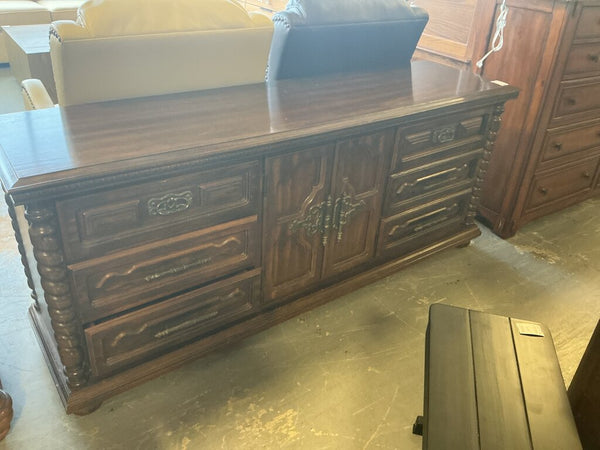 Vintage Dark Wood Dresser