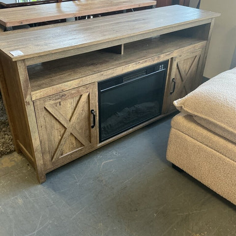 Faux Wood Fireplace