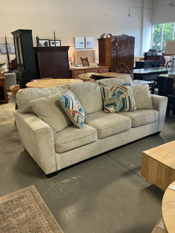 Grey 3-Cushion Sofa